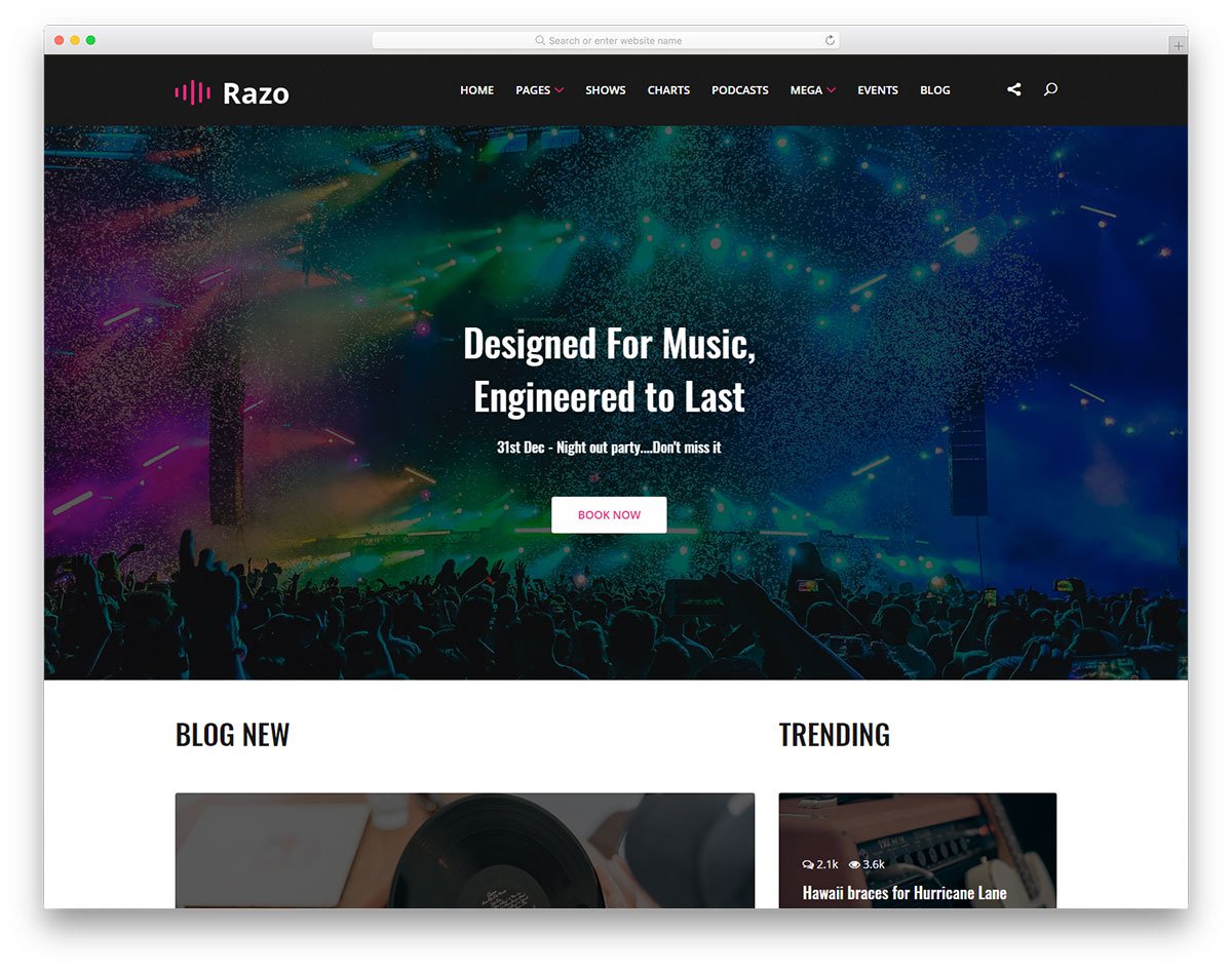 How to create a music website using html